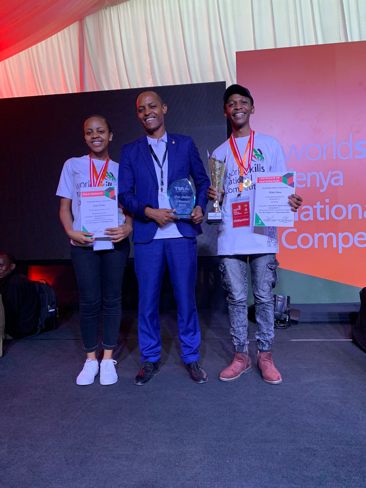 Boma College bags gold in both Culinary Arts & Restaurant Service at WorldSkills Kenya National Competition